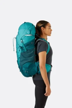 Backpacking Packs-Lowe Alpine Womens Sirac ND40 Rucksack - Sagano Green-Storm Green