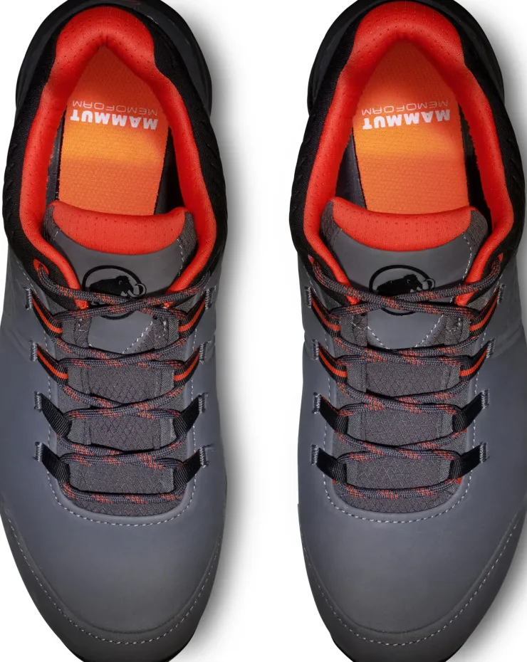 Hiking Shoes & Boots|Walking Shoes-Mammut Mens Mercury IV Low GTX Shoes - Titanium-Hot Red