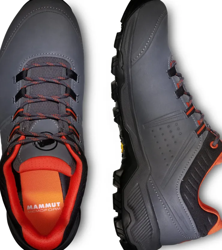 Hiking Shoes & Boots|Walking Shoes-Mammut Mens Mercury IV Low GTX Shoes - Titanium-Hot Red