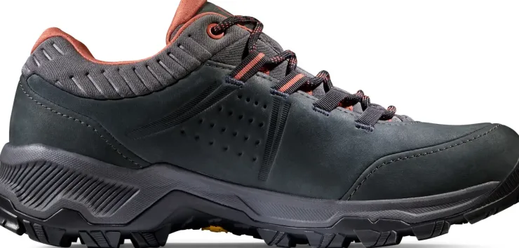 Hiking Shoes & Boots|Walking Shoes-Mammut Womens Nova IV Low GTX Shoes - Black-Apricot Brandy