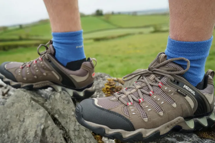 Hiking Shoes & Boots|Walking Shoes-Meindl Mens Respond GTX Shoes - Reed-Red