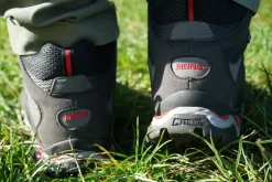 Hiking Shoes & Boots|Mid Height Boots-Meindl Mens Respond Mid II GTX Boots - Graphite-Red