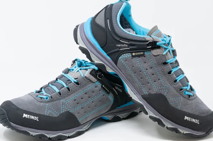 Hiking Shoes & Boots|Walking Shoes-Meindl Womens Ontario GTX Shoes - Grey-Azure