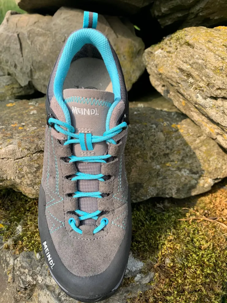 Hiking Shoes & Boots|Walking Shoes-Meindl Womens Ontario GTX Shoes - Grey-Azure