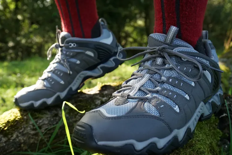 Hiking Shoes & Boots|Walking Shoes-Meindl Womens Respond GTX Shoes - Graphite-Sky