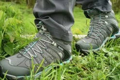 Hiking Shoes & Boots|Mid Height Boots-Meindl Womens Respond Mid II GTX Boots - Anthracite-Turquoise