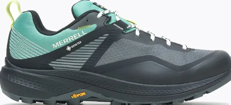 Walking Shoes-Merrell Womens MQM Flex 3 GTX Shoes - Jade-Granite