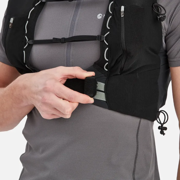 Fast & Light Rucksacks And Vests-Montane Gecko VP 12+ Running Vest - Black
