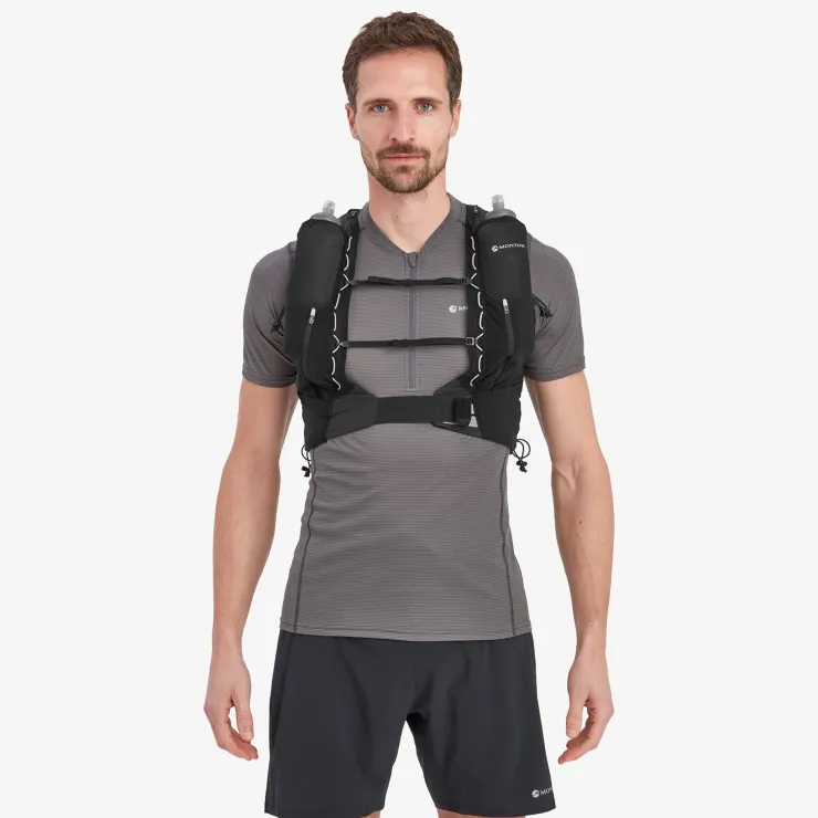 Fast & Light Rucksacks And Vests-Montane Gecko VP 12+ Running Vest - Black