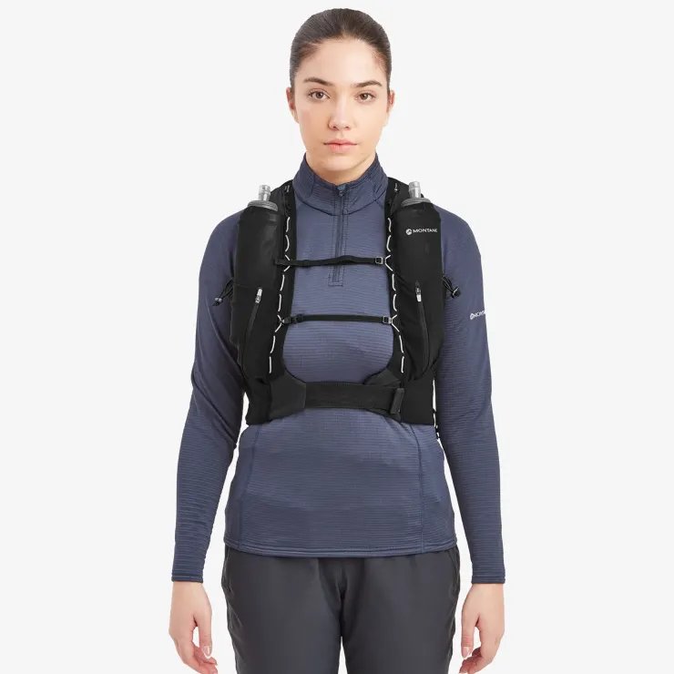 Fast & Light Rucksacks And Vests-Montane Gecko VP 12+ Running Vest - Black
