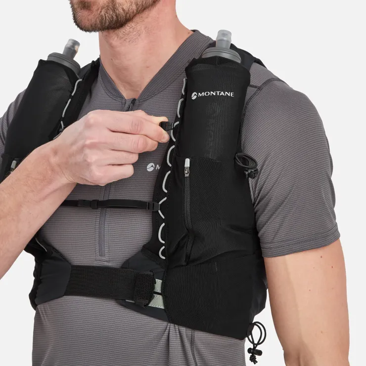 Fast & Light Rucksacks And Vests-Montane Gecko VP 12+ Running Vest - Black