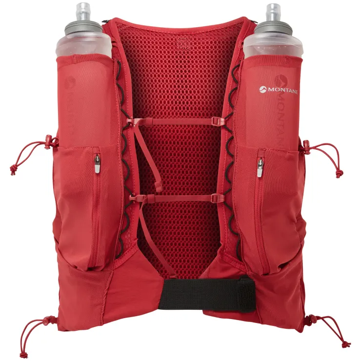 Fast & Light Rucksacks And Vests-Montane Gecko VP 12+ Running Vest - Acer Red