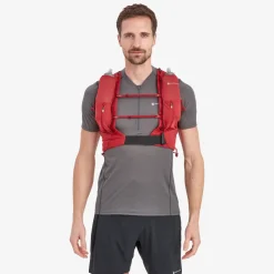 Fast & Light Rucksacks And Vests-Montane Gecko VP 12+ Running Vest - Acer Red
