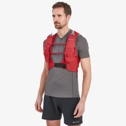 Fast & Light Rucksacks And Vests-Montane Gecko VP 5+ Running Vest - Acer Red