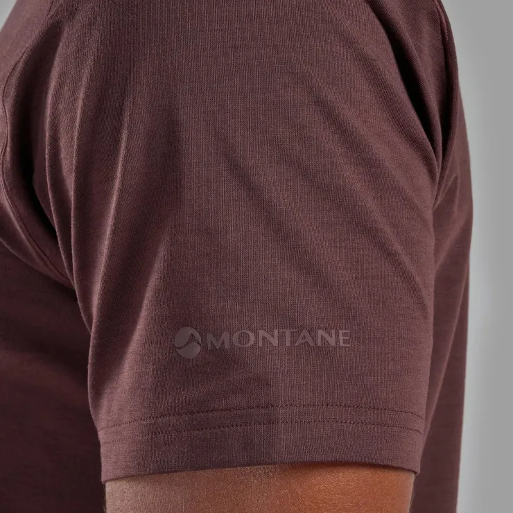T-Shirts & Baselayers-Montane Mens Alhena T Shirt - Dark Garnet