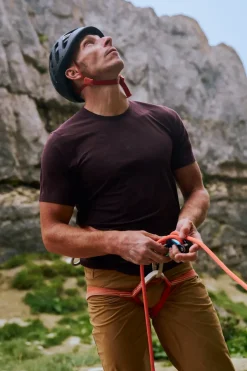 T-Shirts & Baselayers-Montane Mens Alhena T Shirt - Dark Garnet