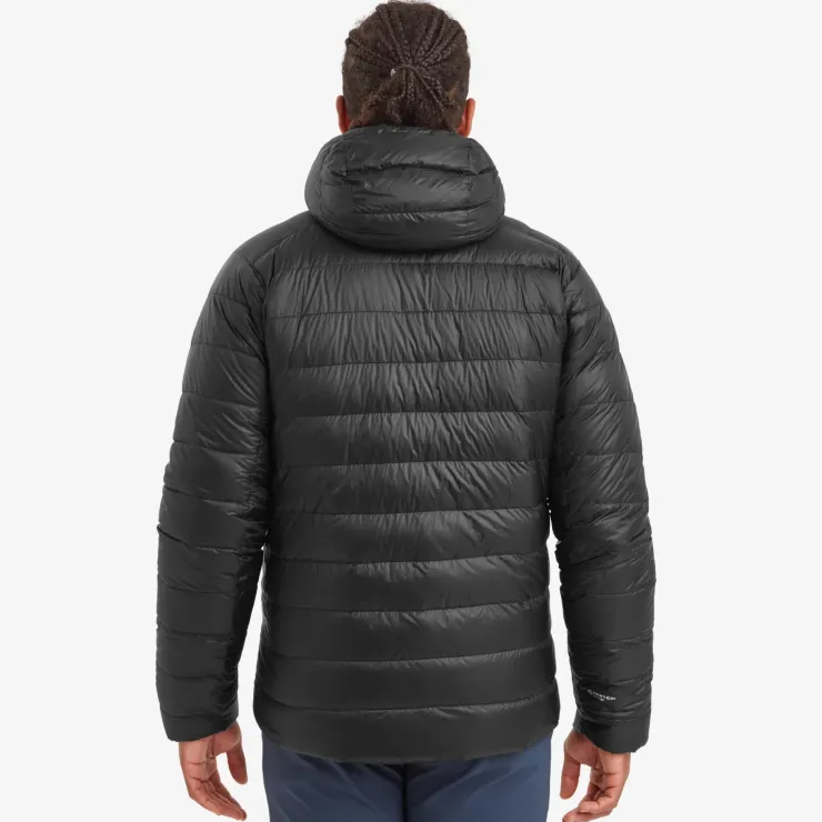 Insulated Jackets-Montane Mens Alpine 850 Hooded Down Jacket - Black