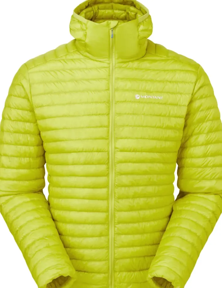 Insulated Jackets-Montane Mens Alpine 850 Nano Hoodie - Citrus Spring