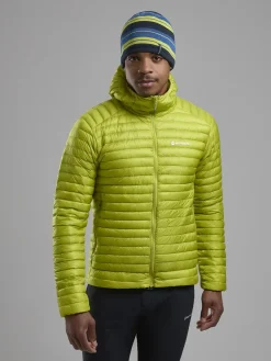 Insulated Jackets-Montane Mens Alpine 850 Nano Hoodie - Citrus Spring