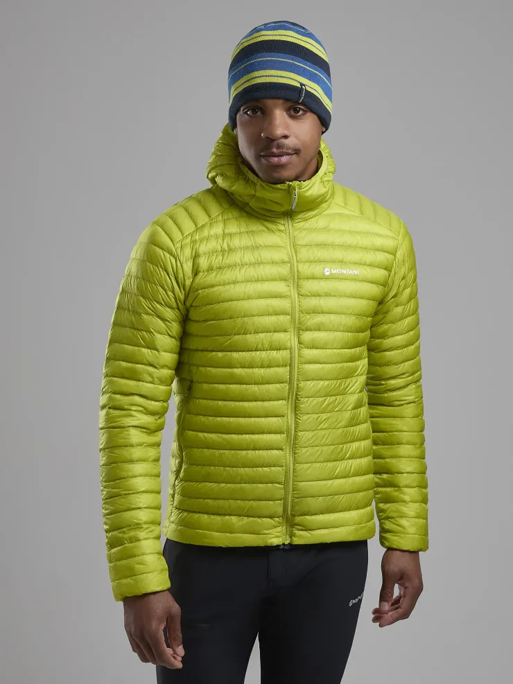 Insulated Jackets-Montane Mens Alpine 850 Nano Hoodie - Citrus Spring