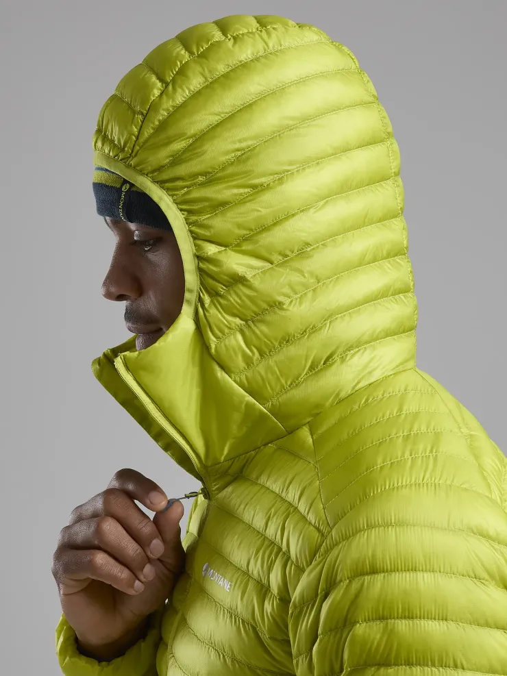 Insulated Jackets-Montane Mens Alpine 850 Nano Hoodie - Citrus Spring