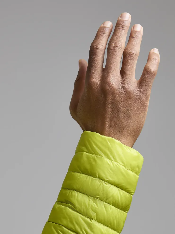 Insulated Jackets-Montane Mens Alpine 850 Nano Hoodie - Citrus Spring