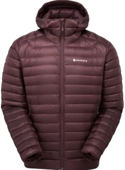 Insulated Jackets-Montane Mens Anti-Freeze Hoodie - Dark Garnet