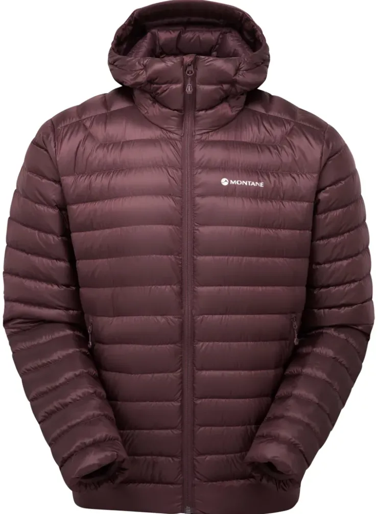Insulated Jackets-Montane Mens Anti-Freeze Hoodie - Dark Garnet