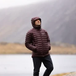 Insulated Jackets-Montane Mens Anti-Freeze Hoodie - Dark Garnet