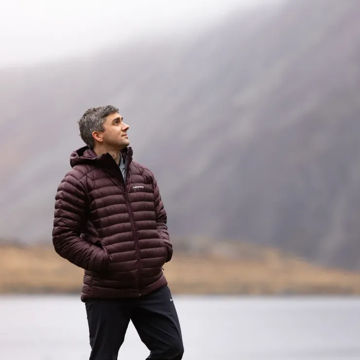 Insulated Jackets-Montane Mens Anti-Freeze Hoodie - Dark Garnet