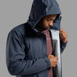 Waterproof Jackets-Montane Mens Cetus Jacket - Eclipse Blue