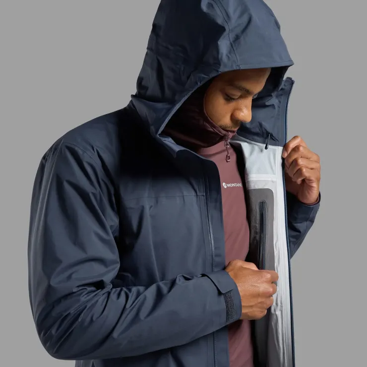 Waterproof Jackets-Montane Mens Cetus Jacket - Eclipse Blue