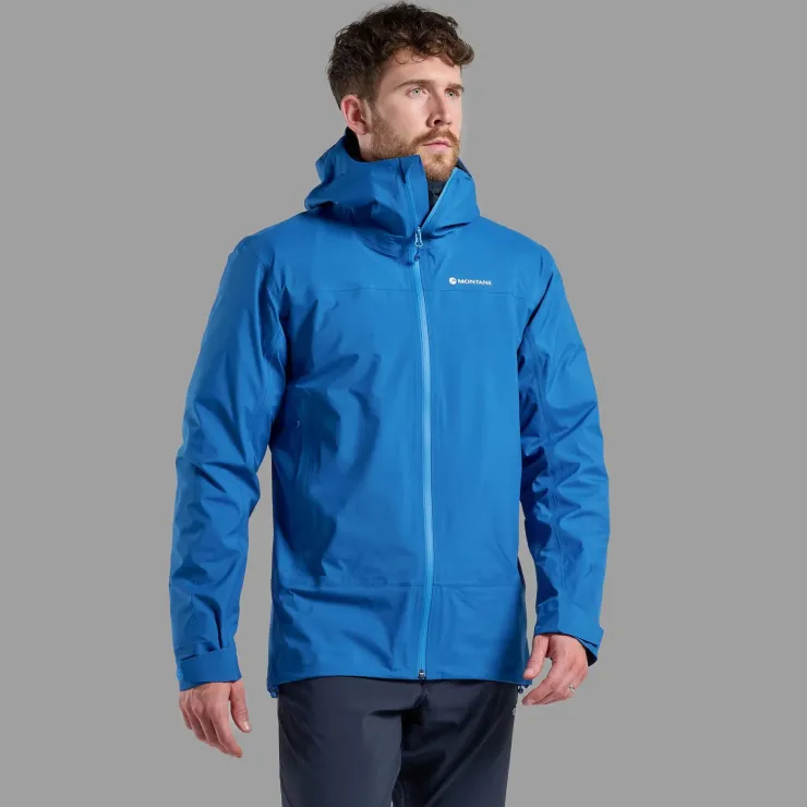 Waterproof Jackets-Montane Mens Cetus Jacket - Neptune Blue
