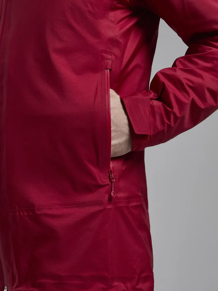 Waterproof Jackets-Montane Mens Cetus Lite Jacket - Acer Red