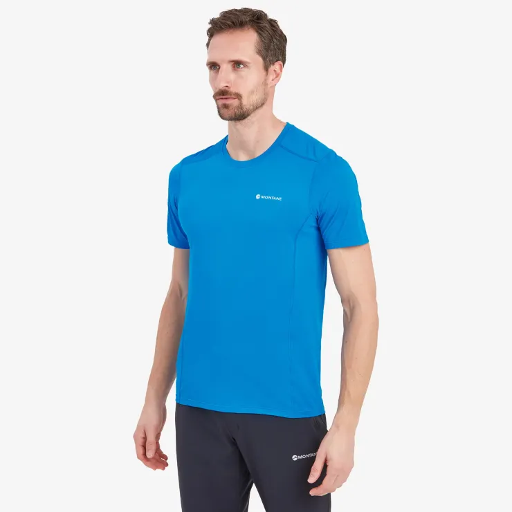 T-Shirts & Baselayers-Montane Mens Dart Lite T-Shirt - Electric Blue