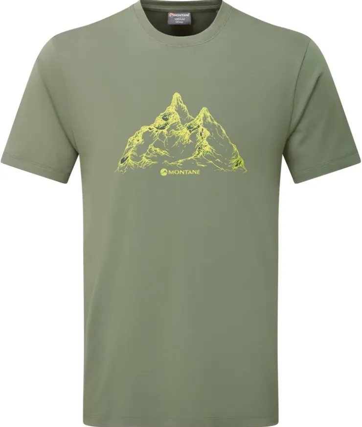 T-Shirts & Baselayers-Montane Mens Dual Mountain T Shirt - Caper