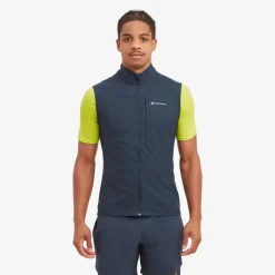 Vests & Gilets-Montane Mens Featherlite Gilet - Eclipse Blue