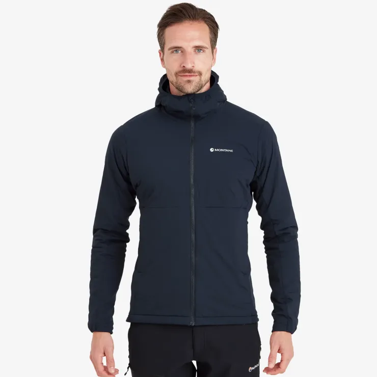 Insulated Jackets-Montane Mens Fireball Lite Hoodie - Eclipse Blue