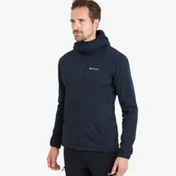 Insulated Jackets-Montane Mens Fireball Lite Hoodie - Eclipse Blue