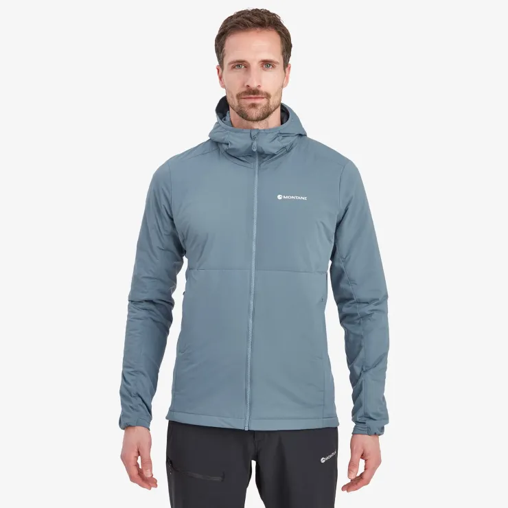 Insulated Jackets-Montane Mens Fireball Lite Hoodie - Stone Blue