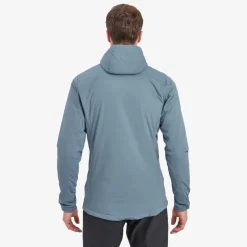 Insulated Jackets-Montane Mens Fireball Lite Hoodie - Stone Blue