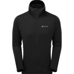 Fleece & Mid Layer-Montane Mens Fury Hoodie - Black