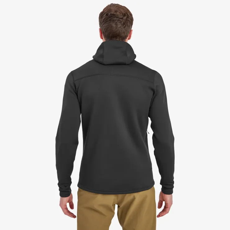 Fleece & Mid Layer-Montane Mens Fury Hoodie - Black