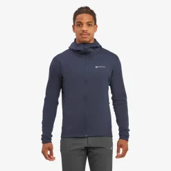 Fleece & Mid Layer-Montane Mens Fury Lite Hoodie - Eclipse Blue