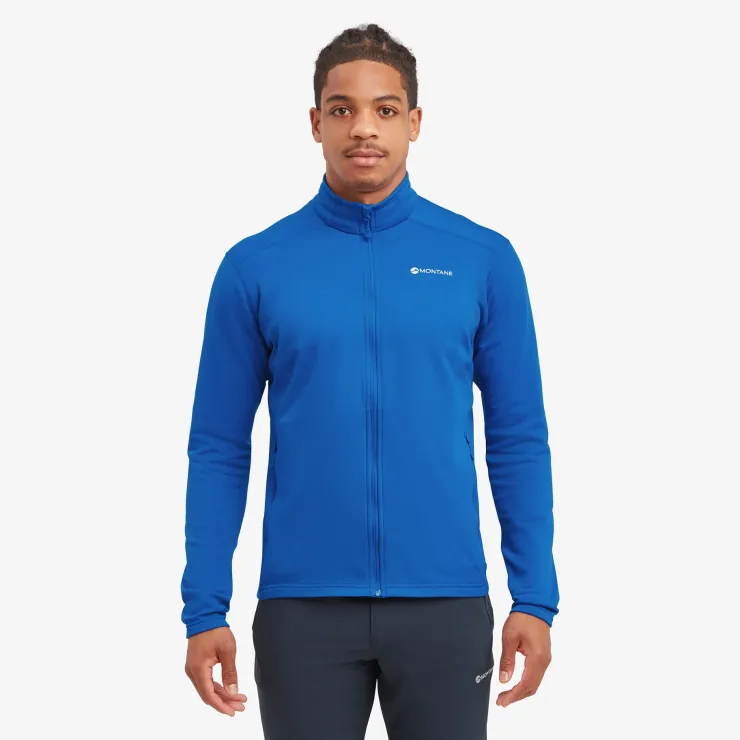 Fleece & Mid Layer-Montane Mens Fury Lite Jacket - Neptune Blue
