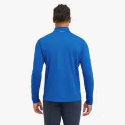 Fleece & Mid Layer-Montane Mens Fury Lite Pull-On - Neptune Blue