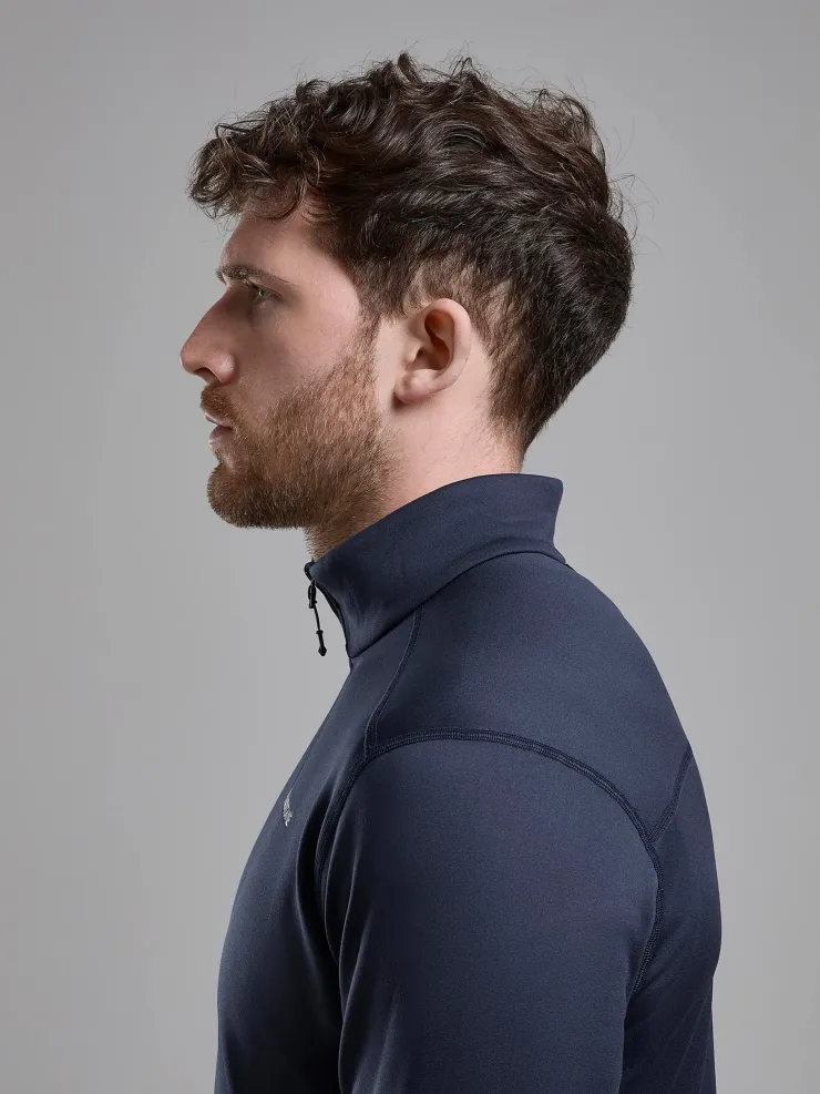 Fleece & Mid Layer-Montane Mens Fury Lite Pull-On - Eclipse Blue