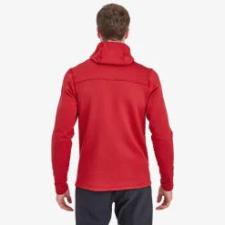Fleece & Mid Layer-Montane Mens Fury XT Hoodie - Acer Red