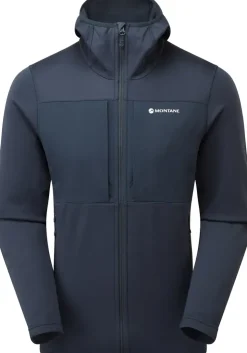 Fleece & Mid Layer-Montane Mens Fury XT Hoodie - Eclipse Blue