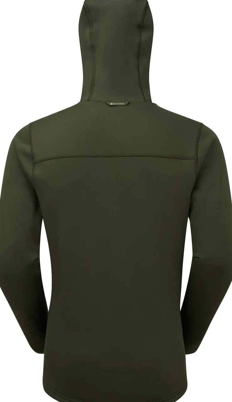 Fleece & Mid Layer-Montane Mens Fury XT Hoodie - Oak Green